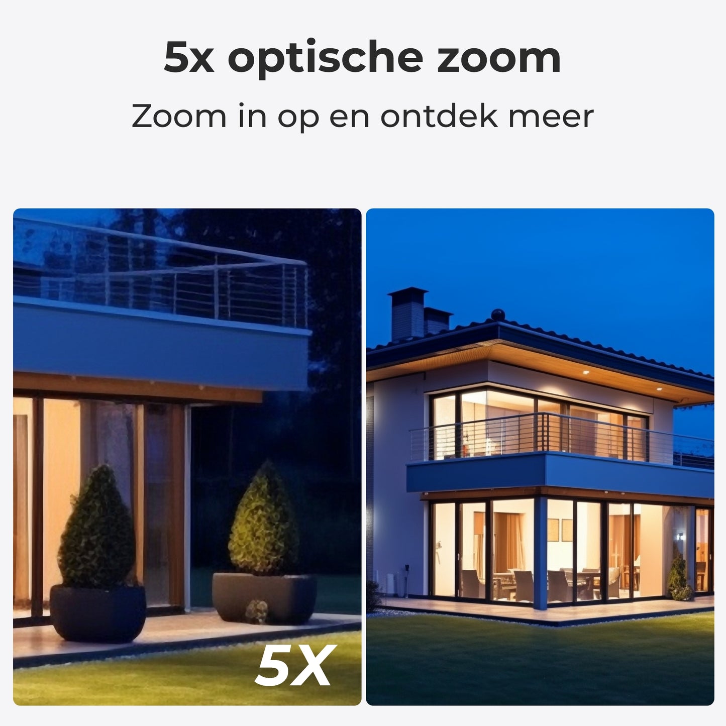 Reolink P430 5x optische zoom voorbeeld