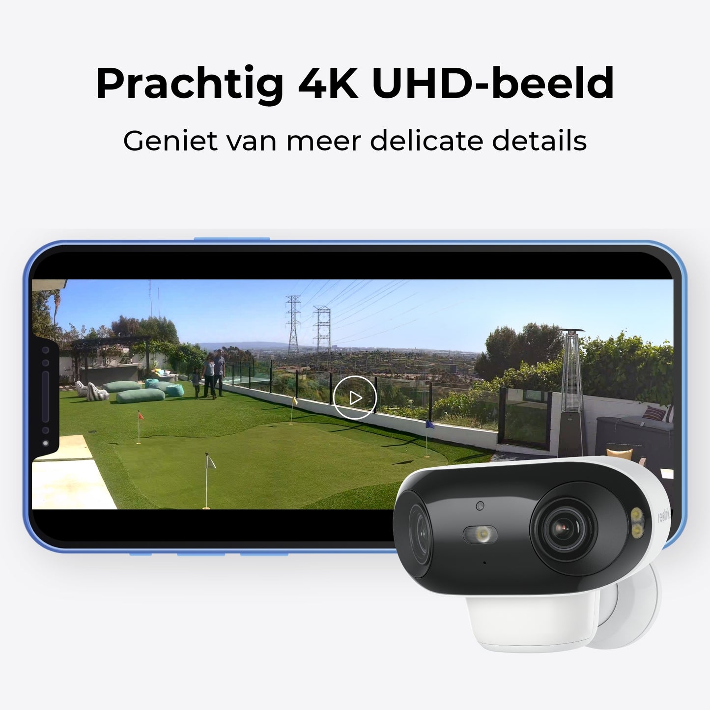 Reolink Argus B740X 4K buitencamera met 180° breedbeeld