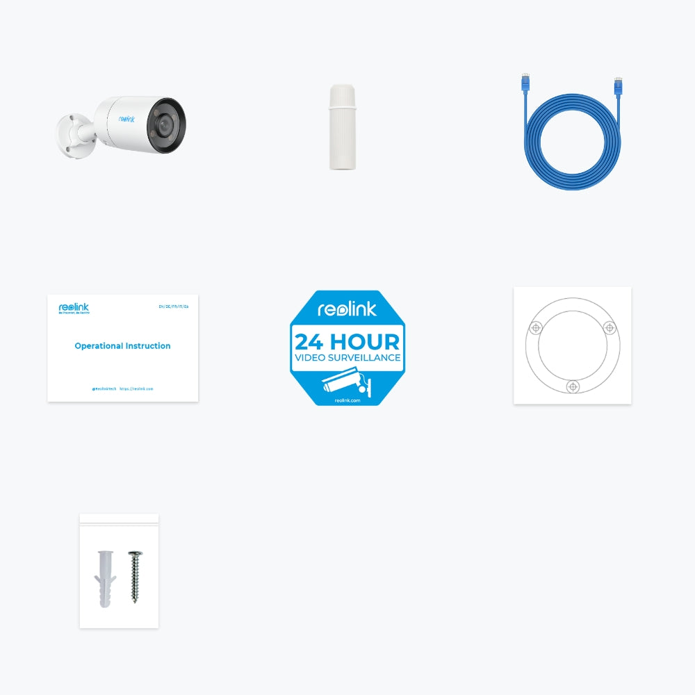 Reolink ColorX P320X inhoud doos