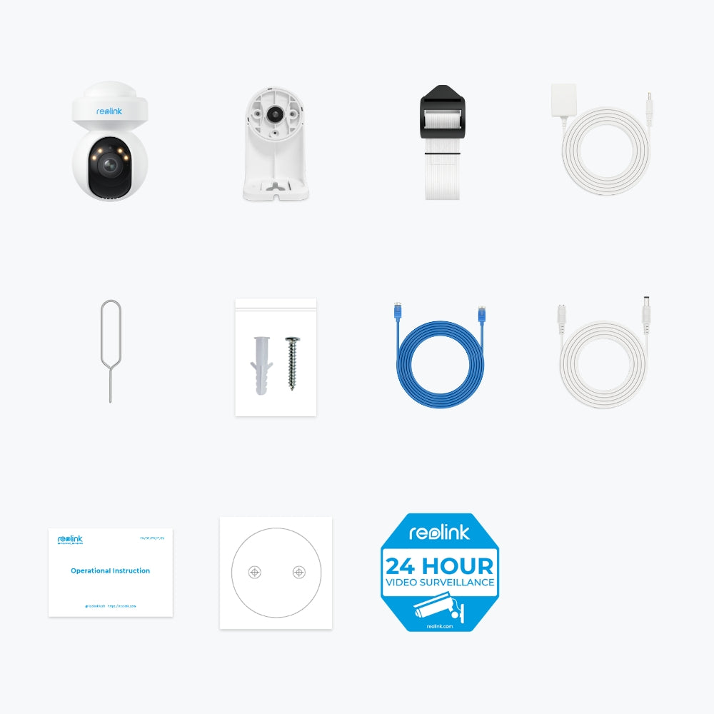 Reolink E540 wit - inhoud doos
