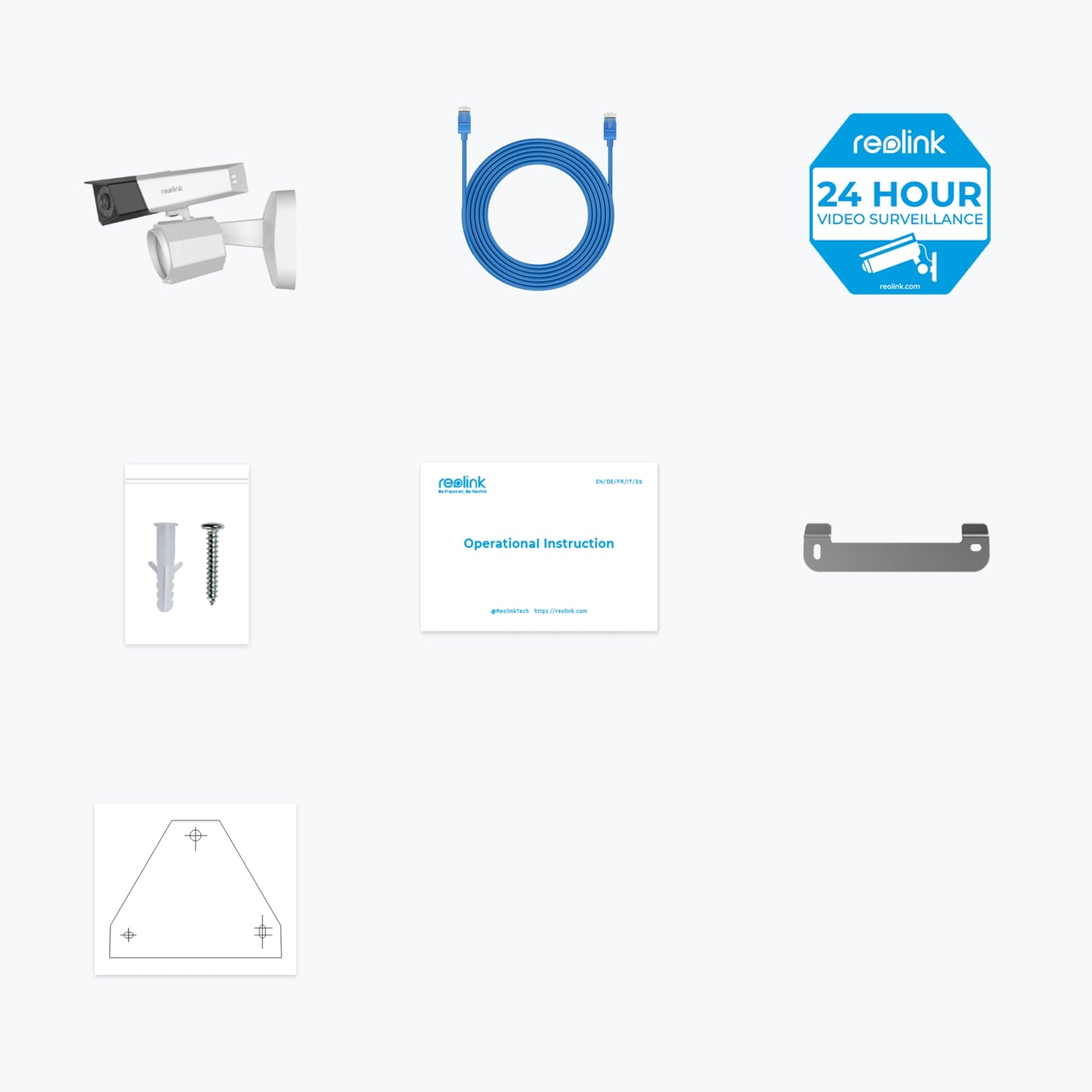 Reolink Floodlight F750P inhoud doos