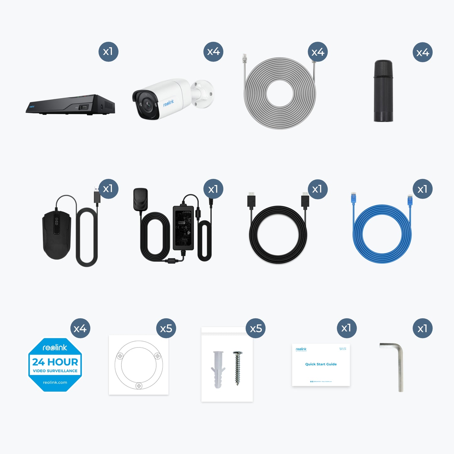 Reolink nvs8-5mb4 inhoud doos