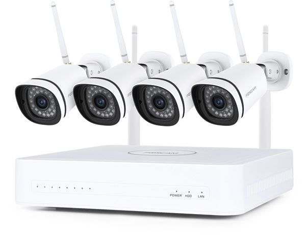 Foscam FN8108W-b4-1t wifi set met 4 camera's