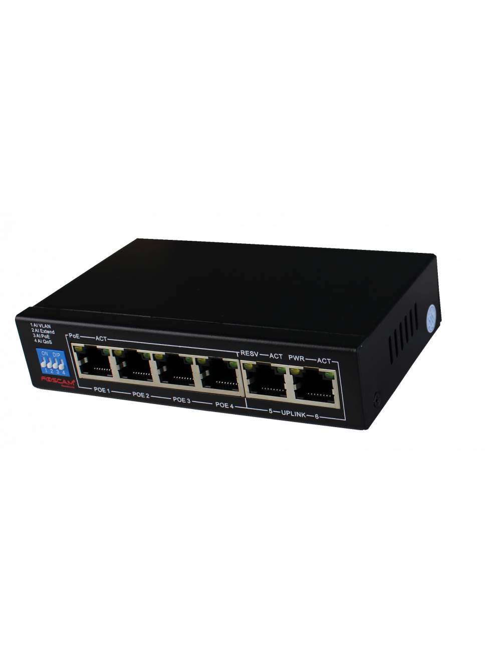 PS106G - 4+2-poort Gigabit PoE switch