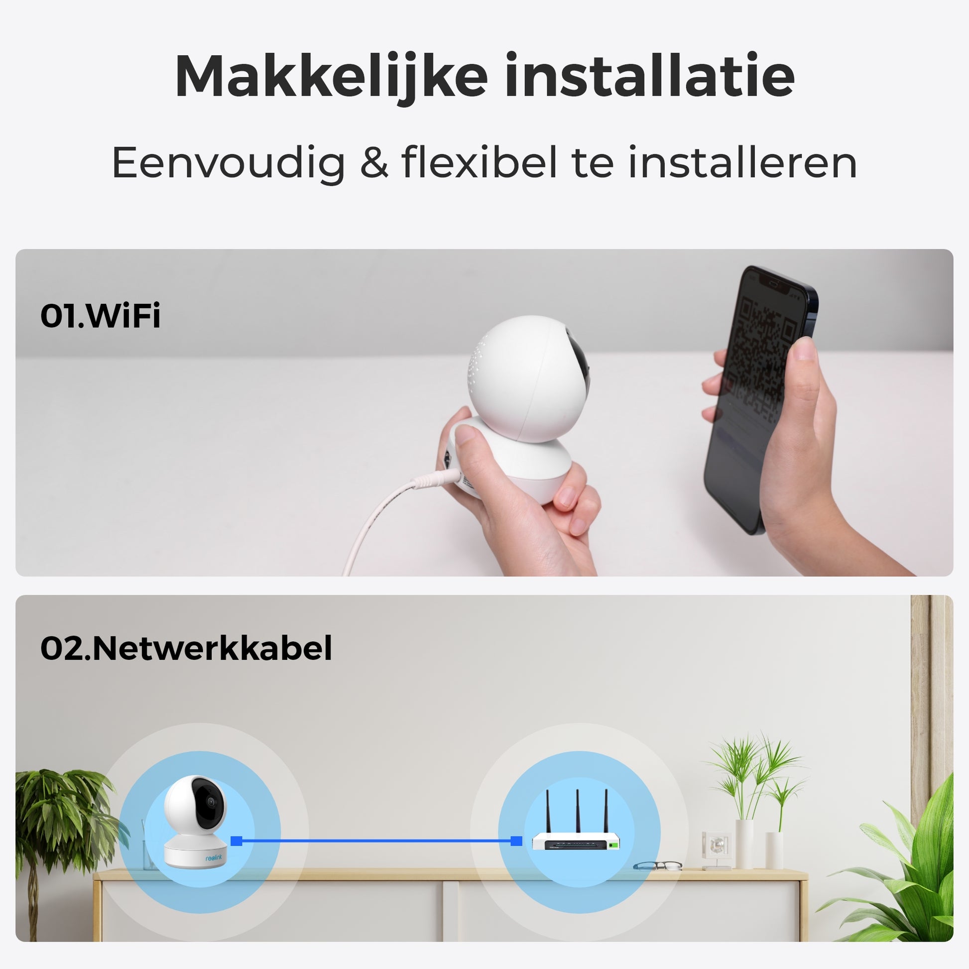 Reolink E serie E320 installatie 