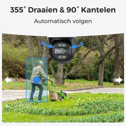 Reolink W760 Trackimix draaien 355 graden en kantelen 90 graden. Automatisch volgen.