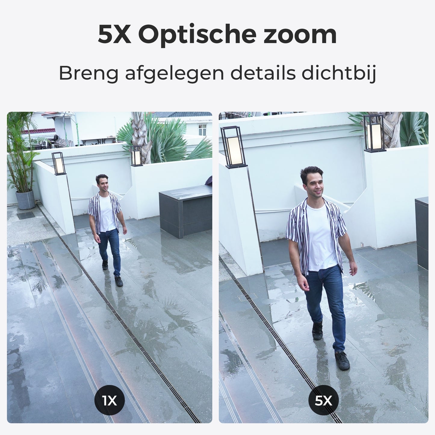 Reolink P437 5x optische zoom voorbeeld