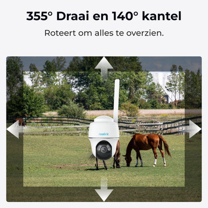 Reolink G430 pan 355 graden en tilt 140 graden
