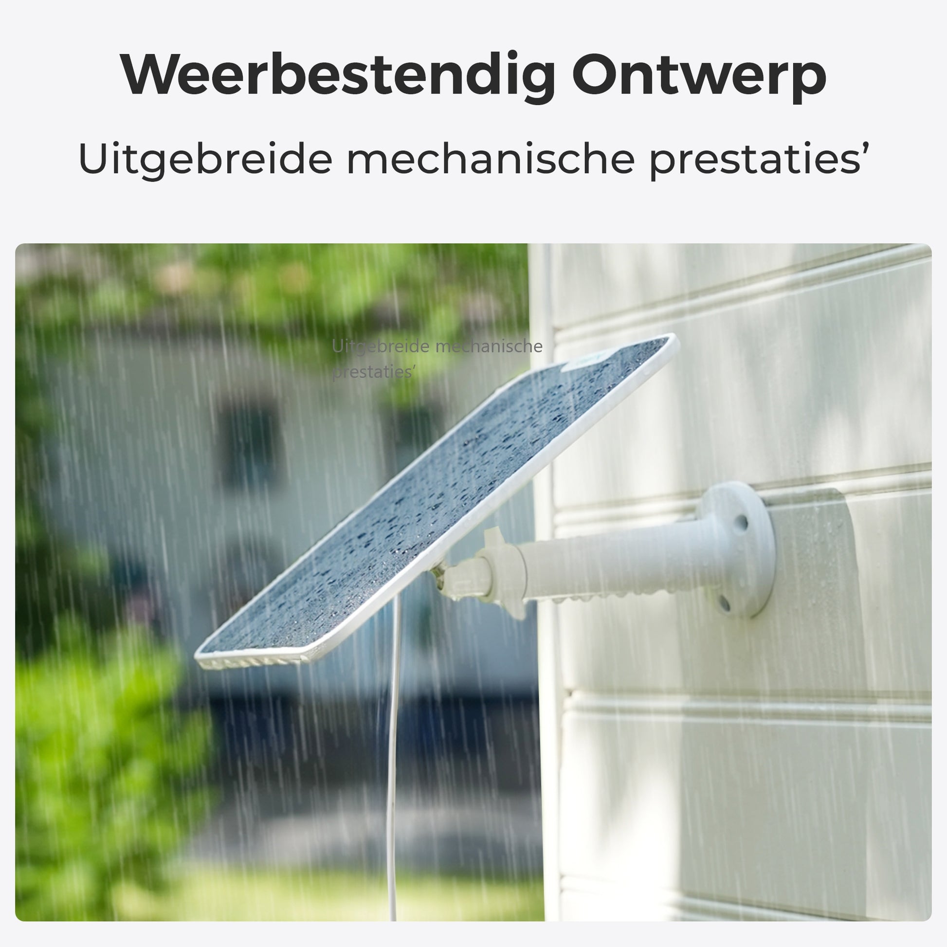 Reolink zonnepaneel weerbestendig ontwerp