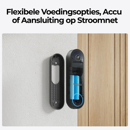 Reolink D340 voedingsopties, batterij of stroomnet mogelijk