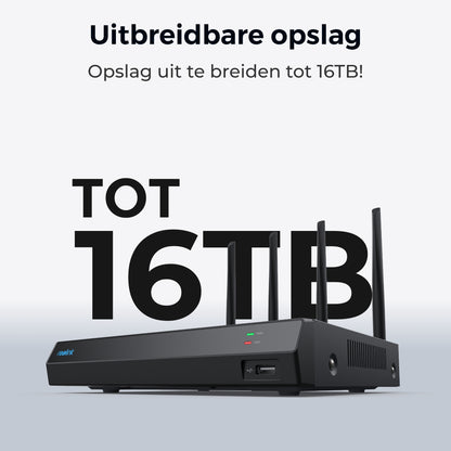 Reolink NVS12W uitbreidbaar to 16TB opslag
