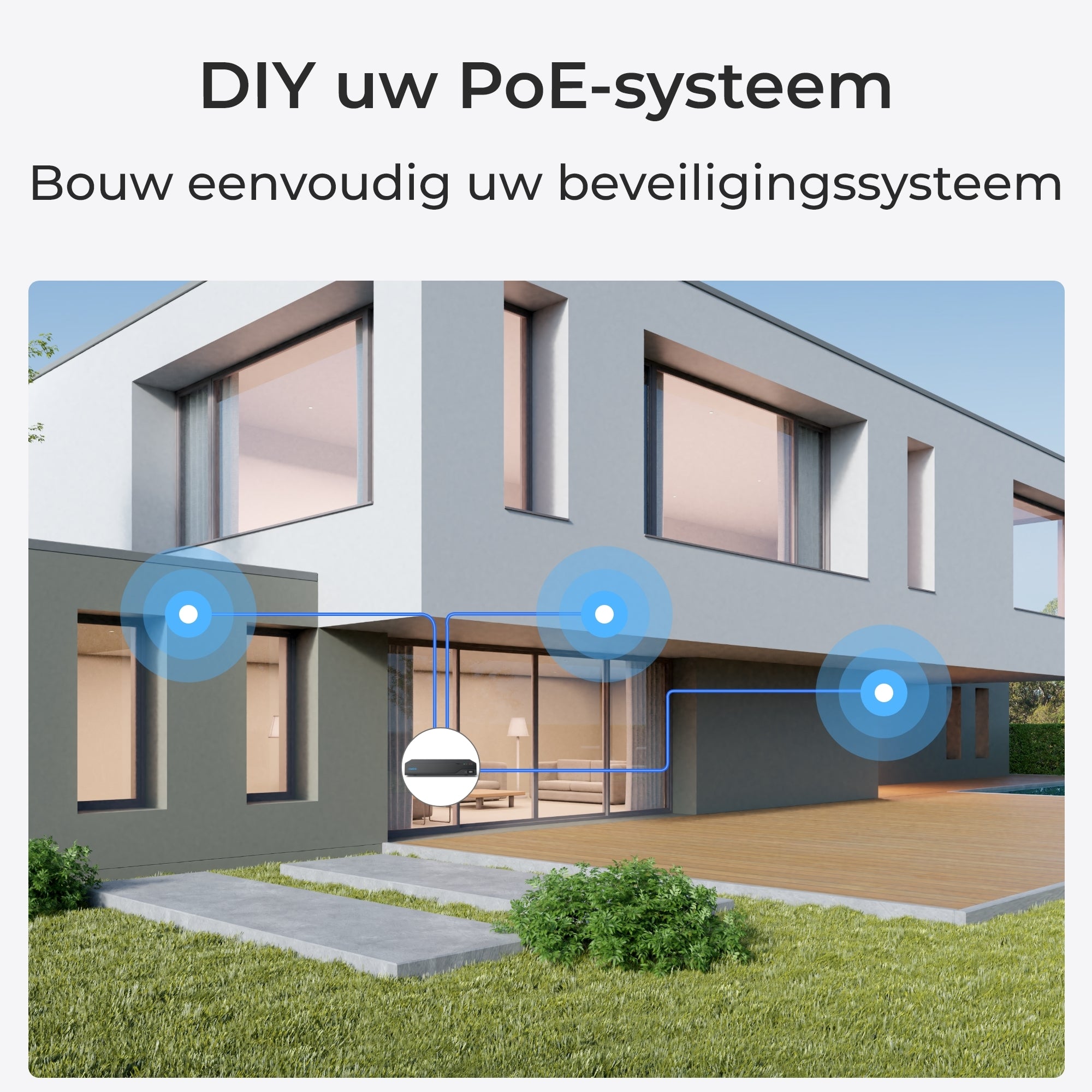 Reolink P330 doe het zelf installatie PoE