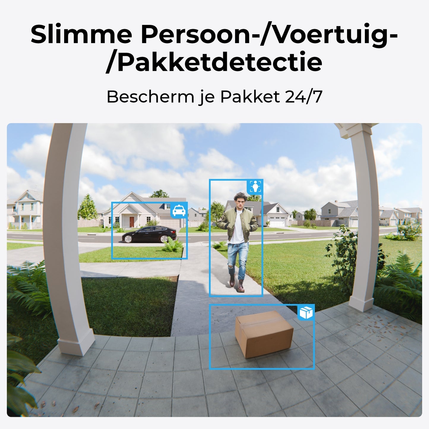 Reolink D340 slimme detectie pakketten, voertuigen en personen