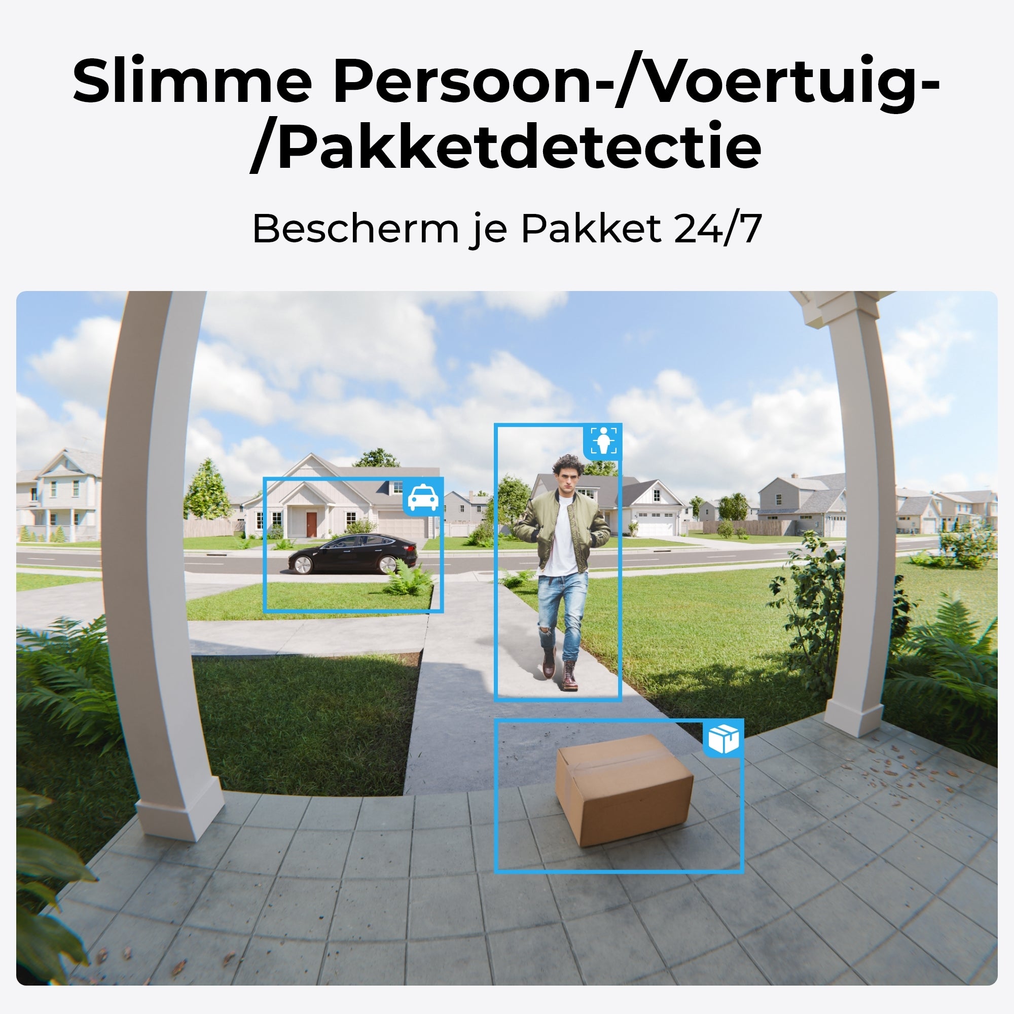 Reolink D340 slimme detectie pakketten, voertuigen en personen