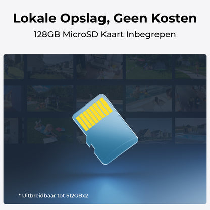 Reolink lokale opslag inclusief 128GB microSD