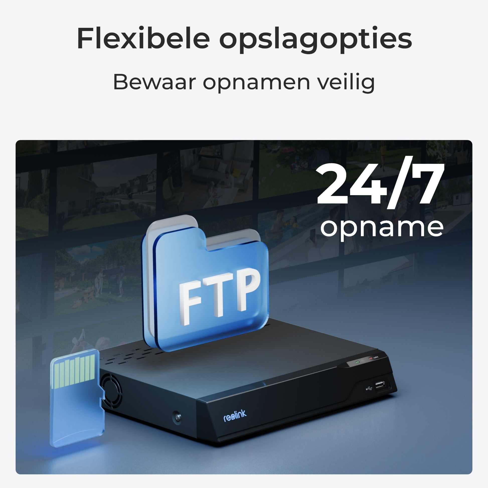 Reolink P434 opslagopties
