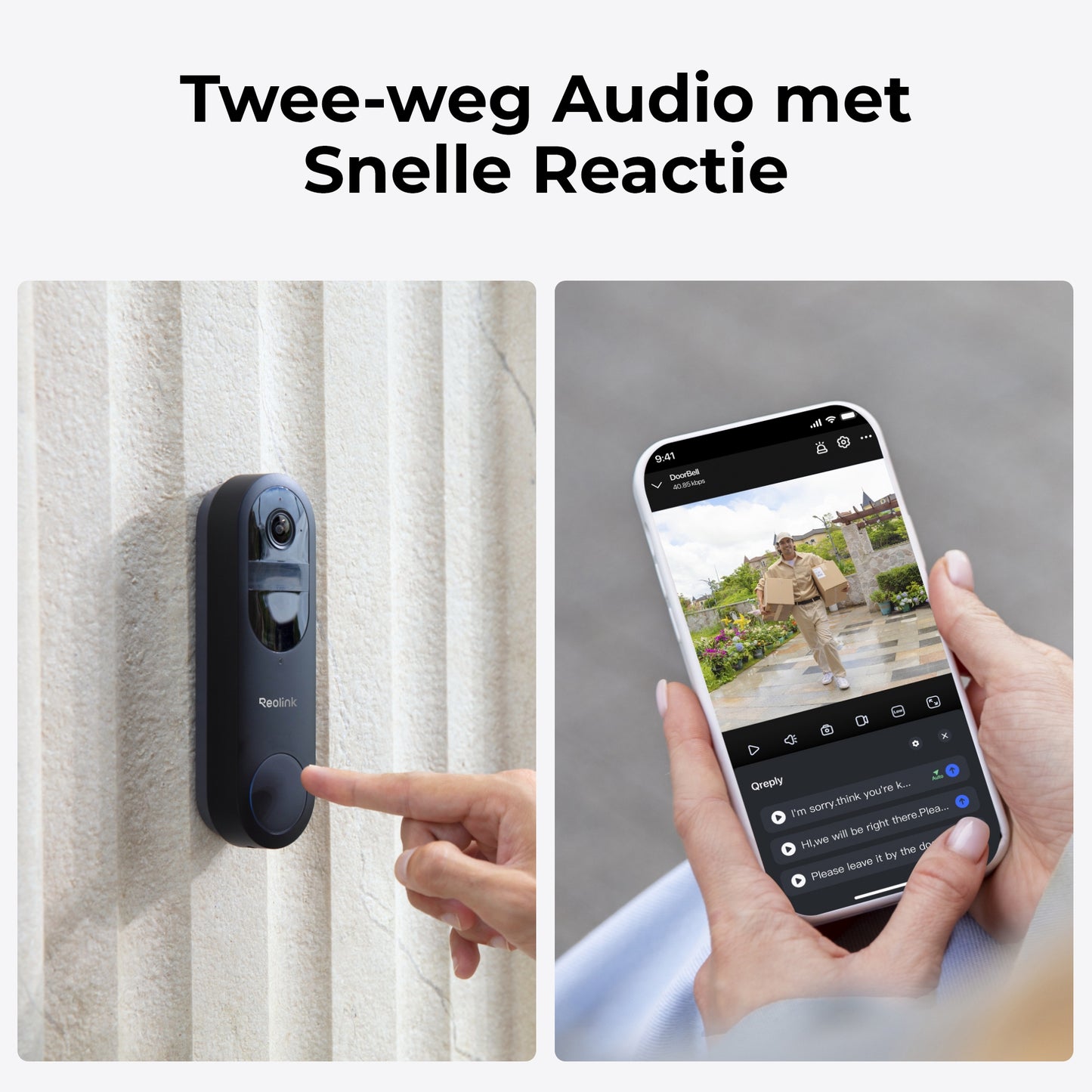 Reolink D340 twee-weg audio