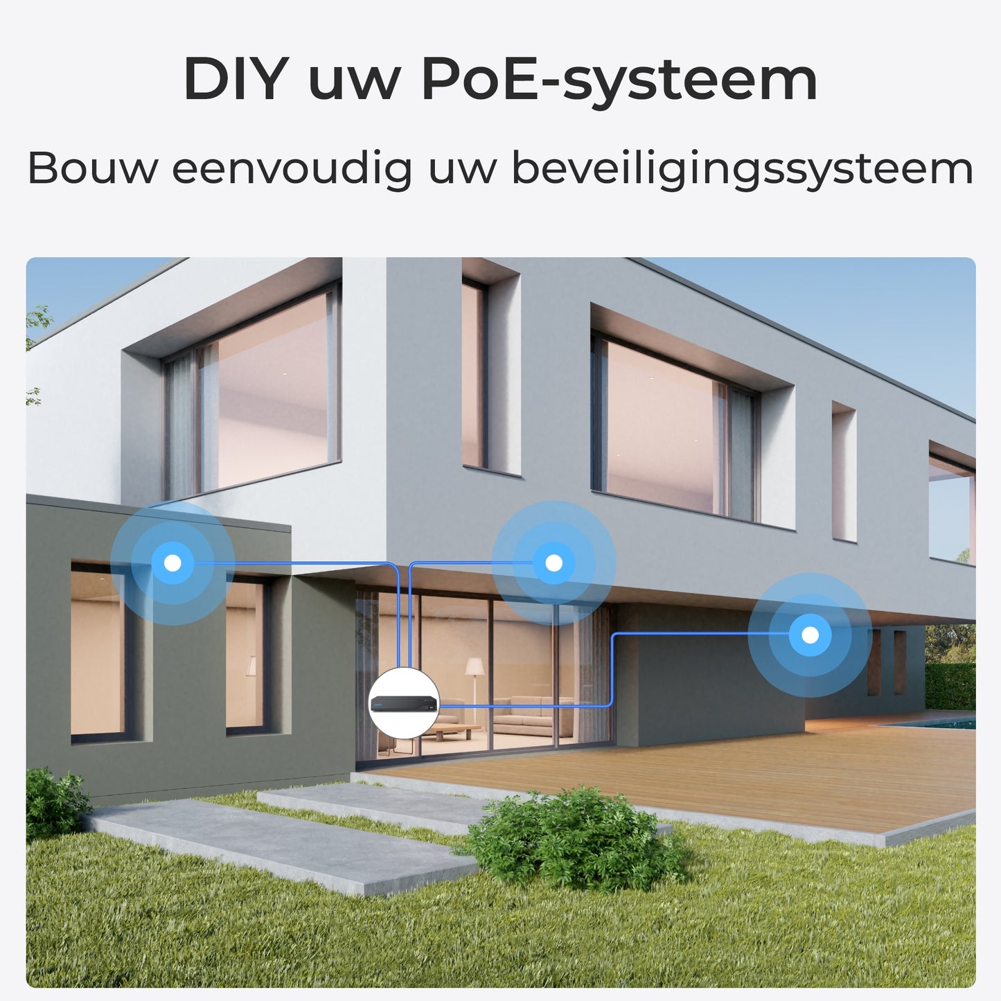 Reolink P434 doe het zelf PoE installatie beveiligingssysteem