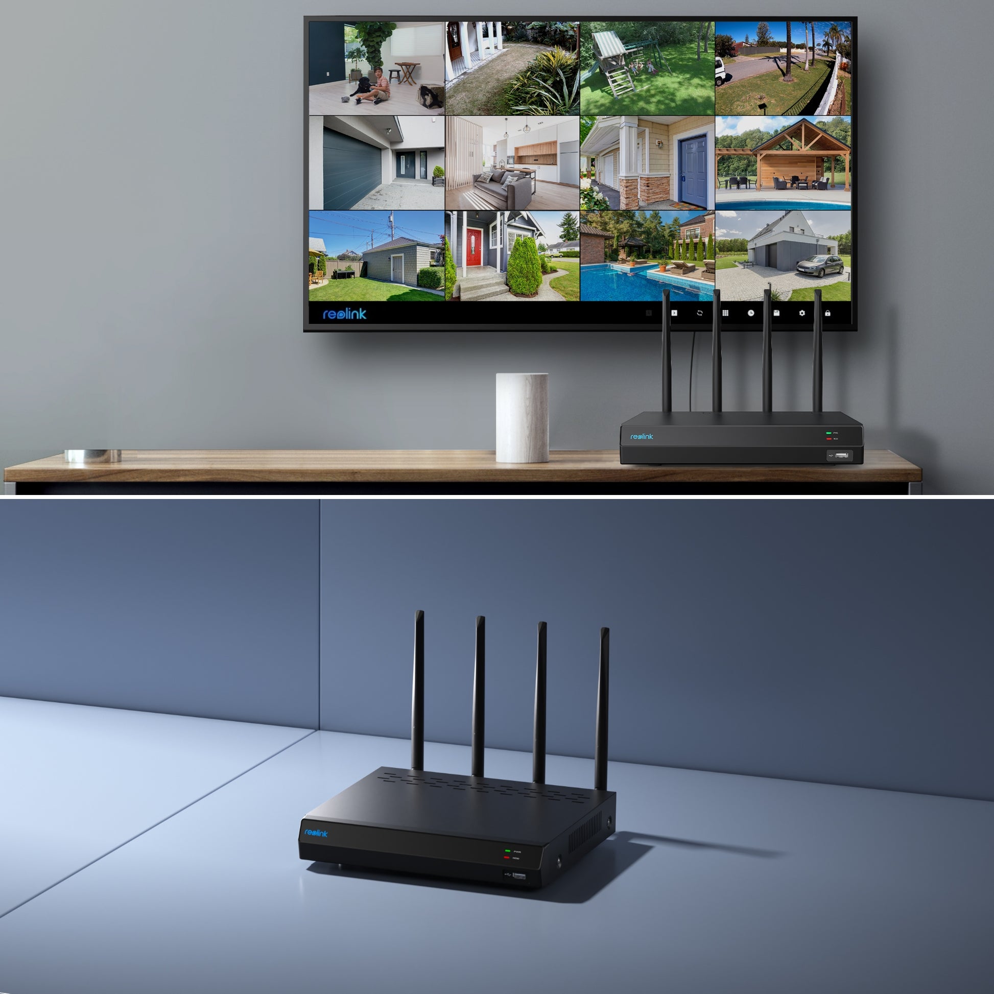 Reolink NVS12W lifestyle gebruik toepassing