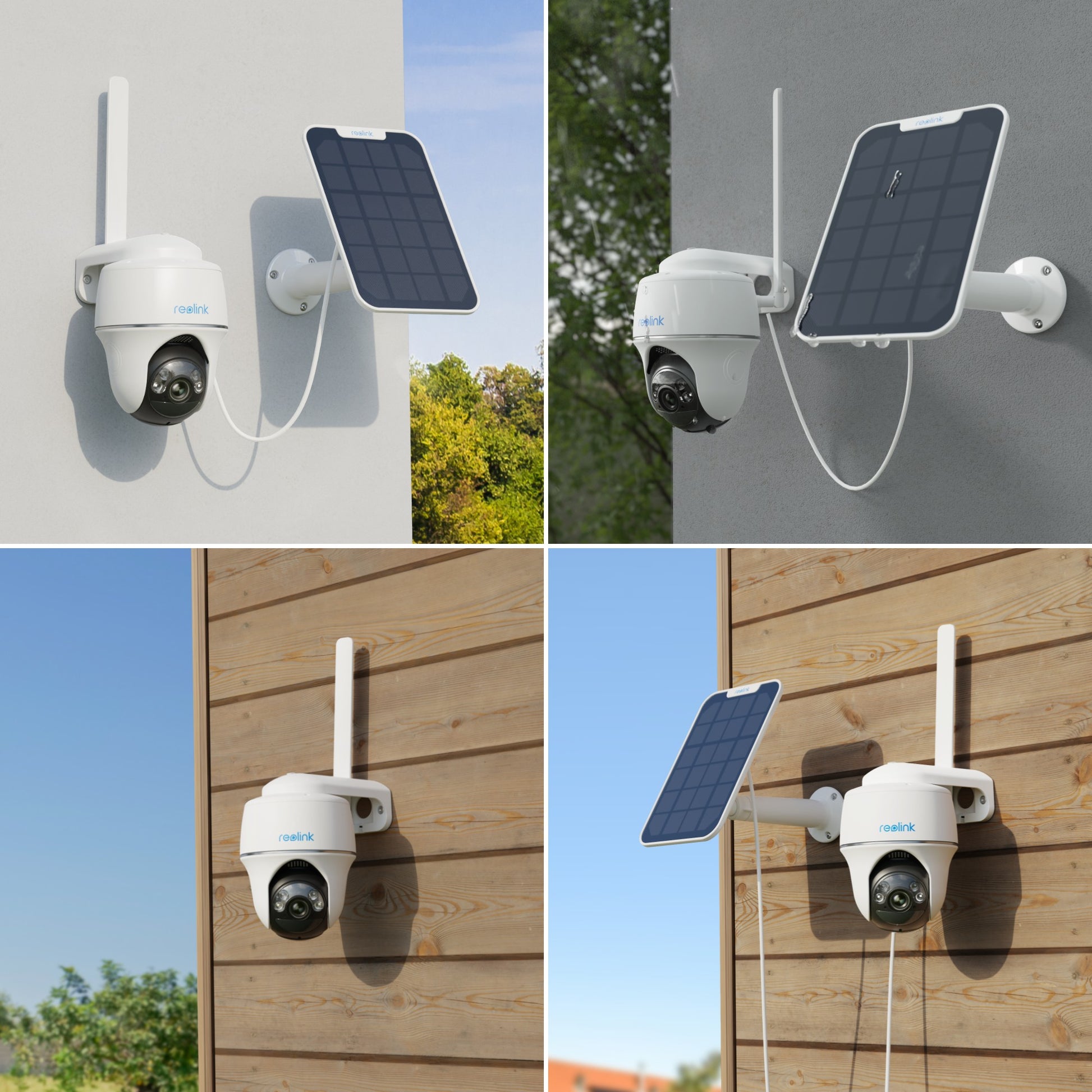 Reolink G430 met zonnepaneel lifestyle foto's - hoe te gebruiken