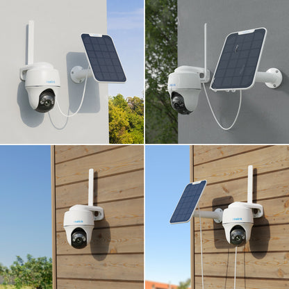 Reolink G430 met zonnepaneel lifestyle foto's - hoe te gebruiken