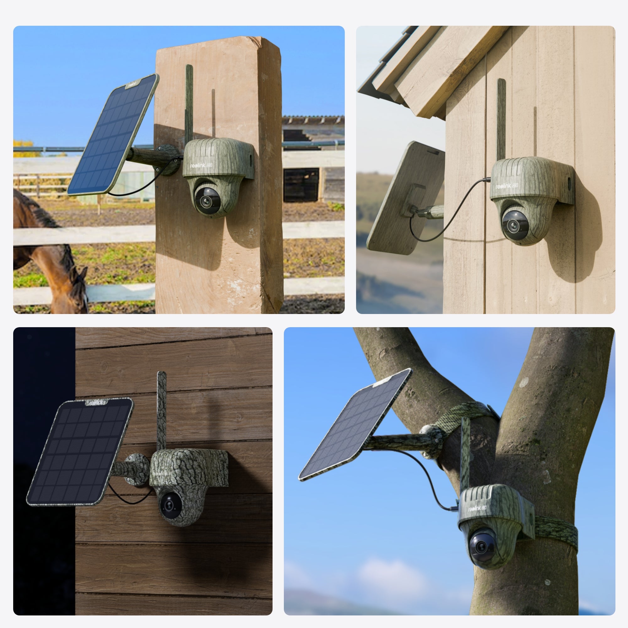 Toepassingen Reolink G450 met zonnepaneel