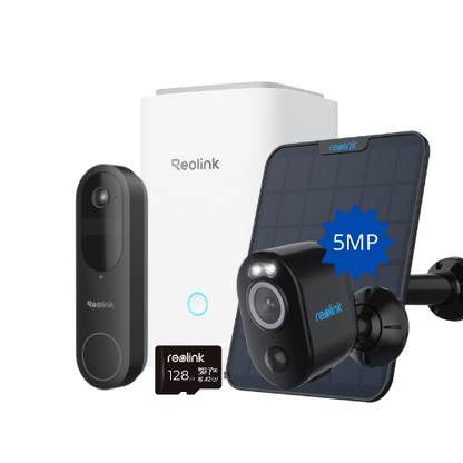 Reolink Home Hub startpakket videodeurbel met B330 zwart