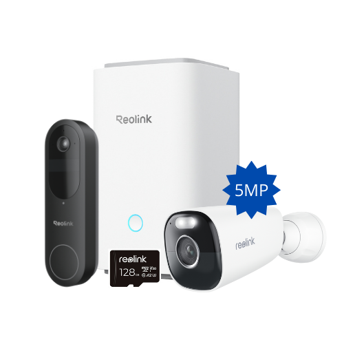 Reolink Home Hub startpakket videodeurbel met Argus B340