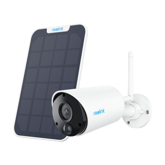 Reolink B320 + zonnepaneel, set van 3MP WiFi buiten beveiligingscamera op batterij inclusief zonnepaneel