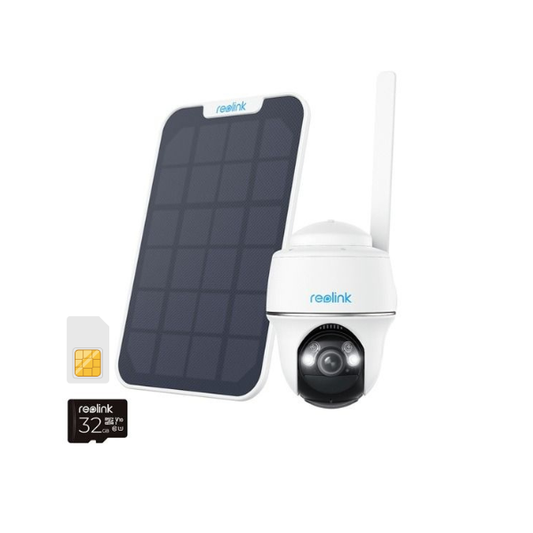 Reolink Go PT G430 - bundel met zonnepaneel én EU simkaart inclusief 2GB tegoed.