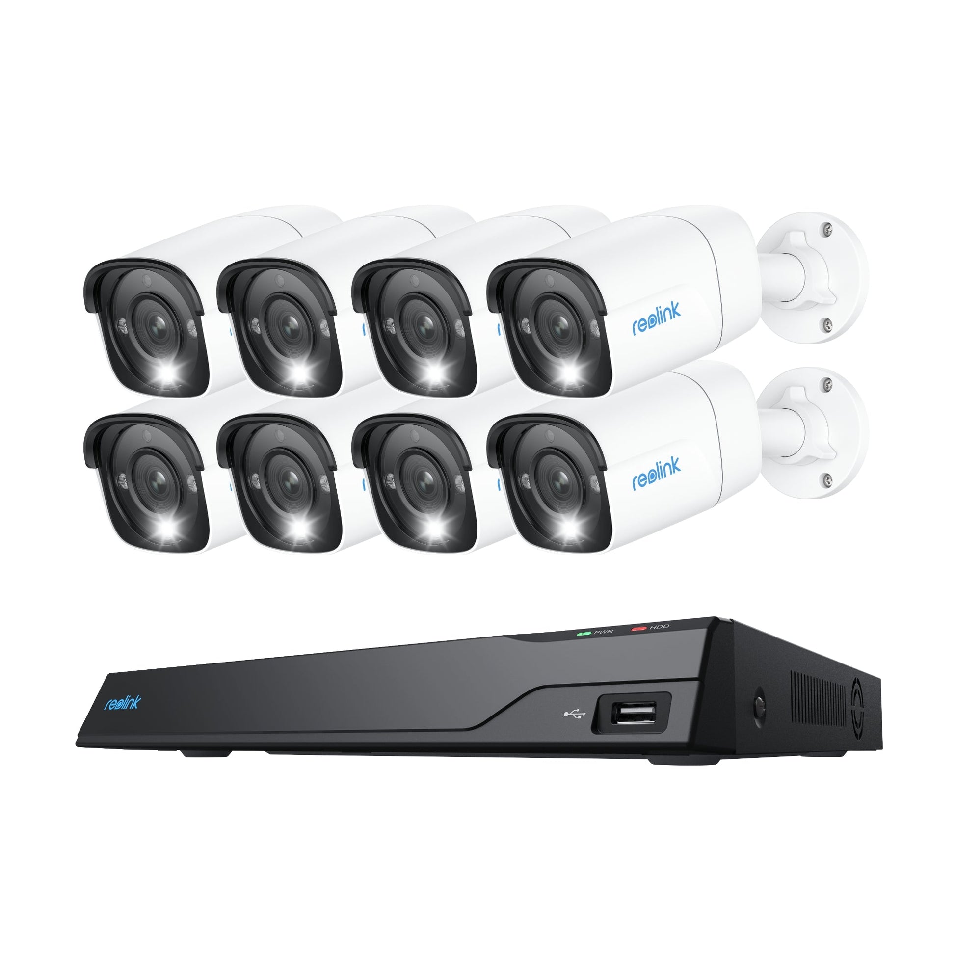 Reolink NVS16-12MB8, slimme 12MP PoE beveiligingsset met 24/7 opnemen