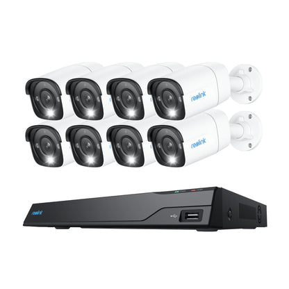Reolink NVS16-12MB8, slimme 12MP PoE beveiligingsset met 24/7 opnemen