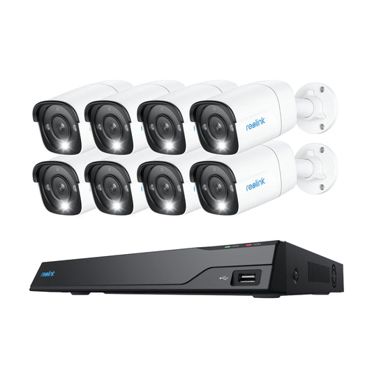 Reolink NVS16-12MB8, slimme 12MP PoE beveiligingsset met 24/7 opnemen