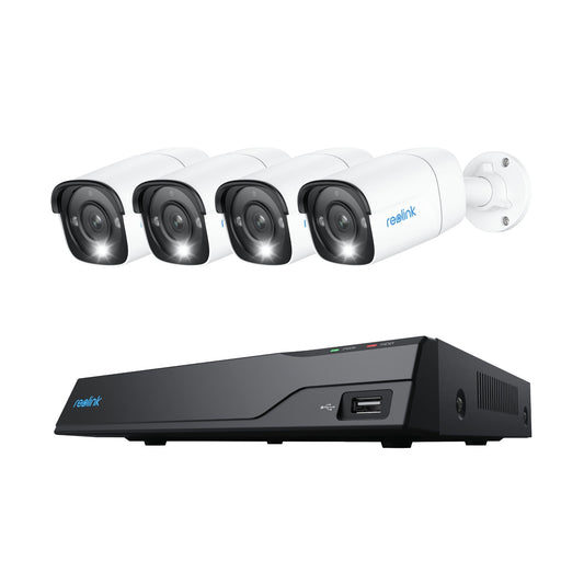 Reolink NVS8-12MB4, slimme 12MP PoE beveiligingsset met slimme detectie en 24/7 opnemen