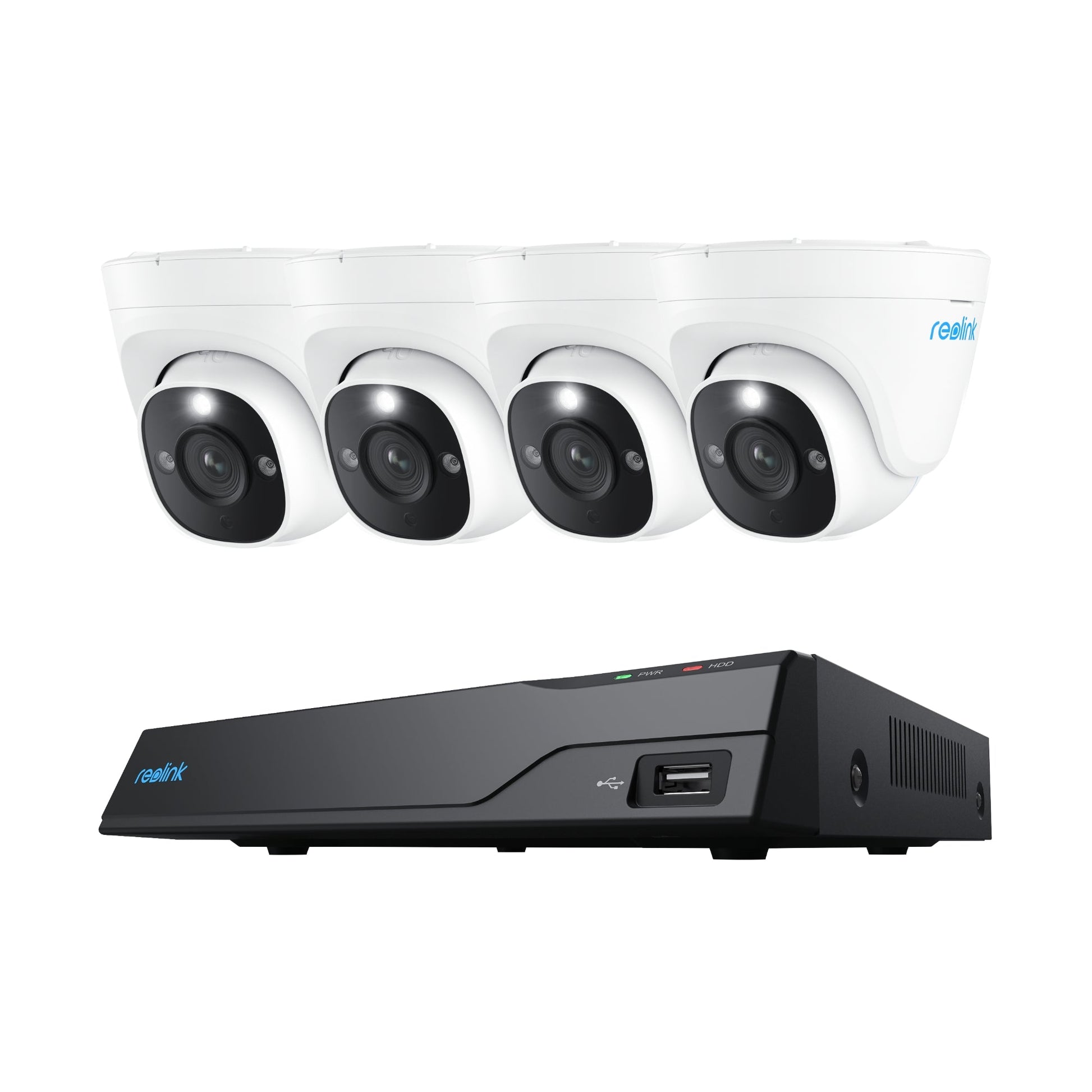 Reolink NVS8-8MD4, intelligente 4K UHD set met persoons- en voertuigdetectie